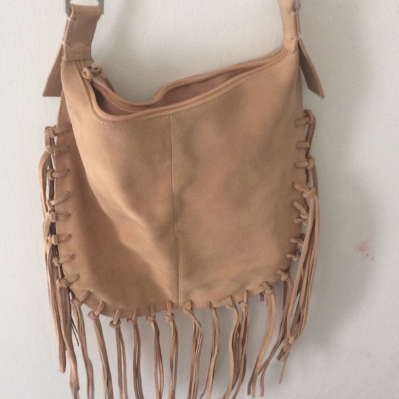 Kenneth Cole Fringe Suede Hobo - Picture 3 of 4