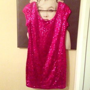 H & M Pink Sequin Dress