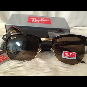 RayBan Clubmaster Brown Frame