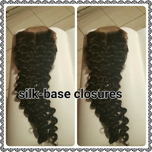 8A BRAZILIAN SILK-BASE Virgin HAIR  Closures - Picture 3 of 4