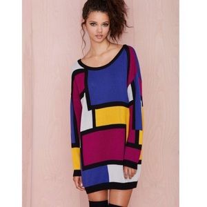 Nasty Gal Block It Out Sweater Dress