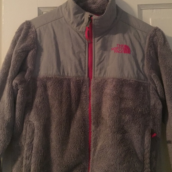Girls gray north face jacket