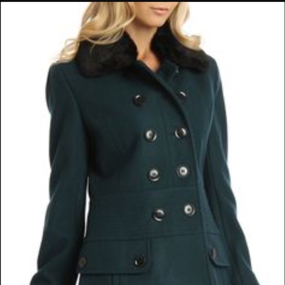 Esprit Fur Collar Coat, L