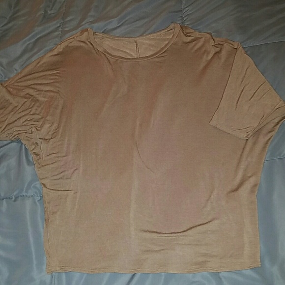 Taupe Dolman Sleeve Knit Top Size Medium