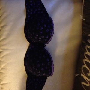 Black n purple bra