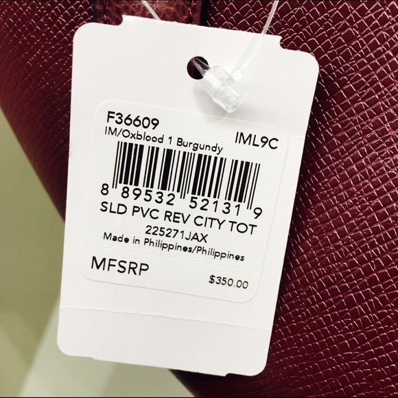 ✨NWT Coach City Tote Reversible & Mini Pouch - Picture 2 of 4