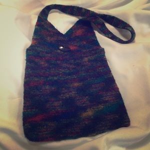 Bundle Only: Rainbow felt shoulder bag.