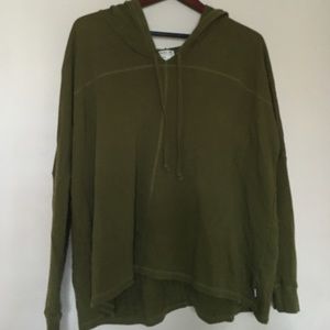 rvca hooded poncho sweatshirt