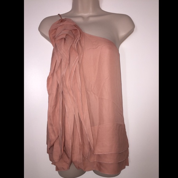 BCBGMaxAzria ruffle front tank