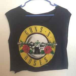 Guns N Roses Authentic Vintage 1987 Crop Top