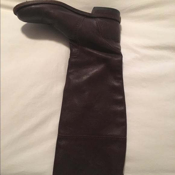 Juicy Couture chocolate leather riding boot