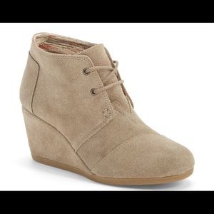 Toms wedge bootie - brand new!