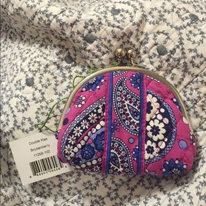 Vera Bradley double kiss coin purse