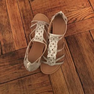 Style & Co Silver Sandals