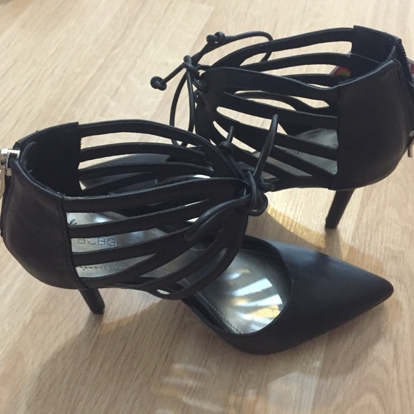BCBG Shoes - NWT BCBG Lace up Pointed Toe Pumps Black BCBG Shoes - NWT BCBG Lace up Pointed Toe Pumps Black