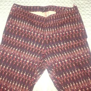 Patterned straight leg Pants