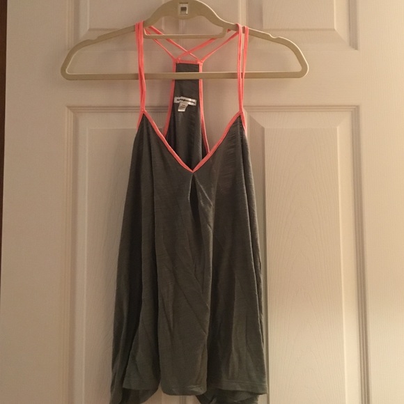 Green and pink tank top