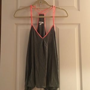 Green and pink tank top