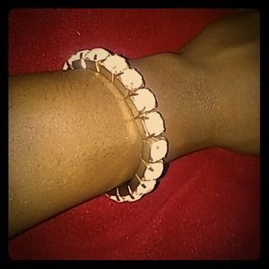 Light pink and gold bracelet