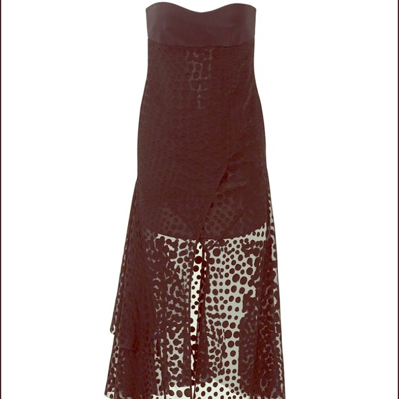 Cedric Charlier Strapless Gown NWT