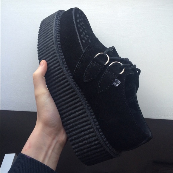 TUK double sole suede creepers new with box