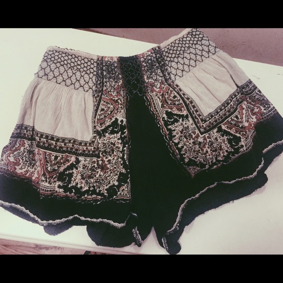 Free People Printed Shorts