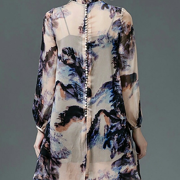SILK MINI DRESS/TUNIC - Picture 2 of 4