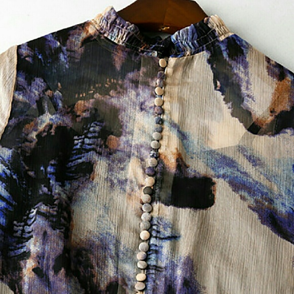 SILK MINI DRESS/TUNIC - Picture 3 of 4