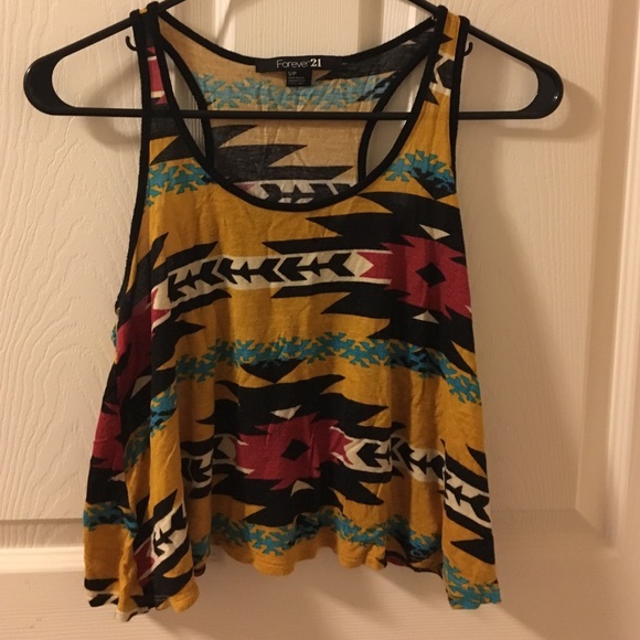 Super Soft Aztec Crop Top
