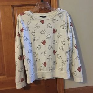 White and orange cat sweater