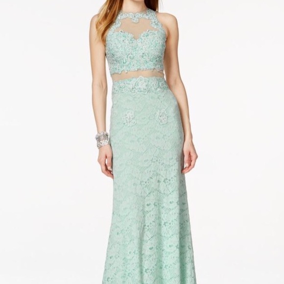 Aqua Prom Dress