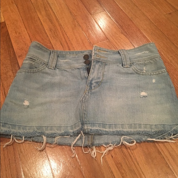 Hollister jean skirt