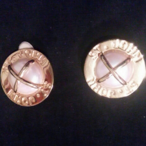 Vintage St John Clip On Earrings