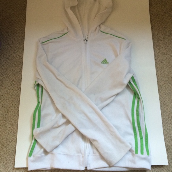 A white and green Adidas jacket!