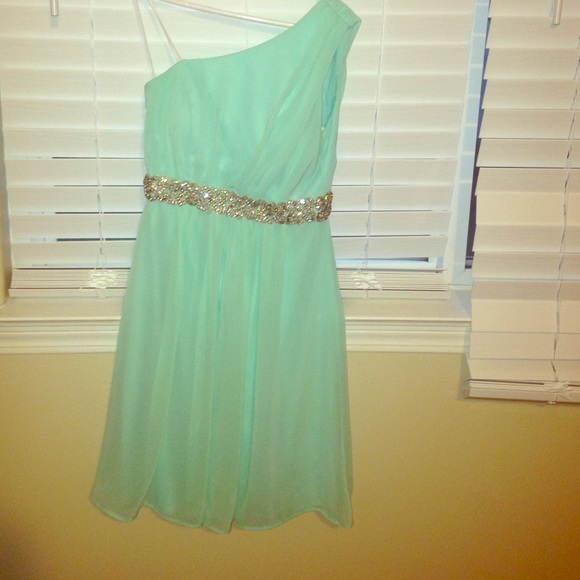 Teal Sequins Dress