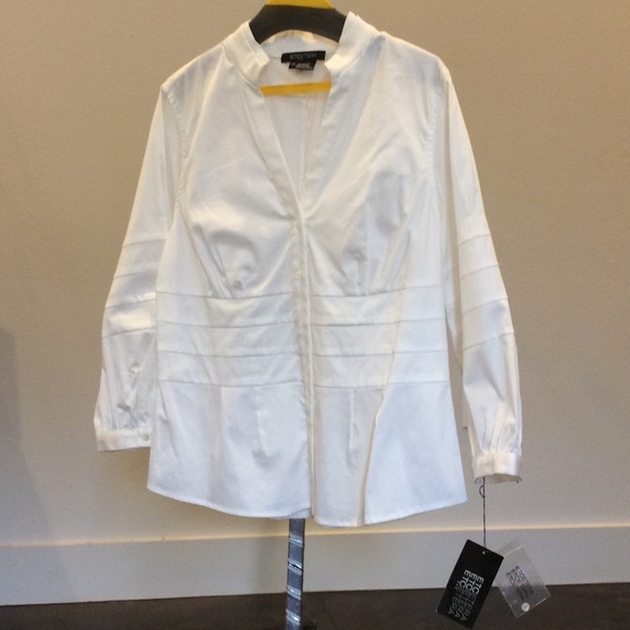 Classic Etcetera tailored white cotton buttons own