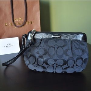 Coach Canvas Wristlet