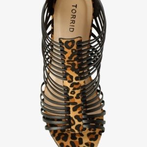 Cheetah print wedges