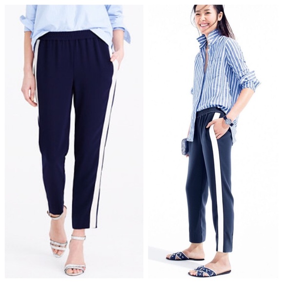 j crew striped pants