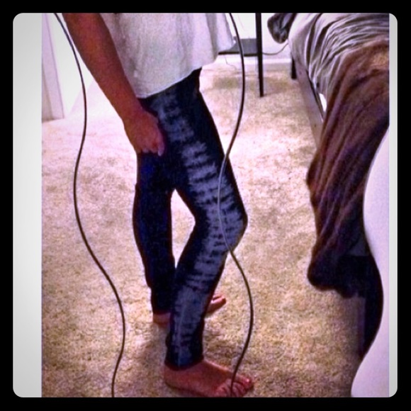 Maison Scotch tye-dye denim skinny jeans