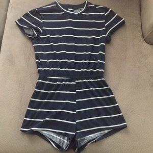 American Apparel striped jersey t-shirt romper