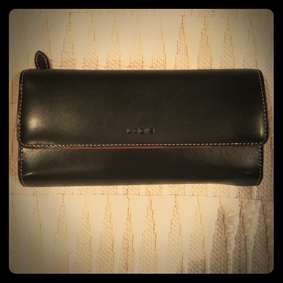 Lodis black and red wallet