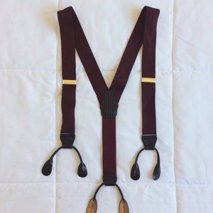vintage burgundy suspenders