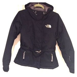North Face Goose Down 550 Black Belted Jacket