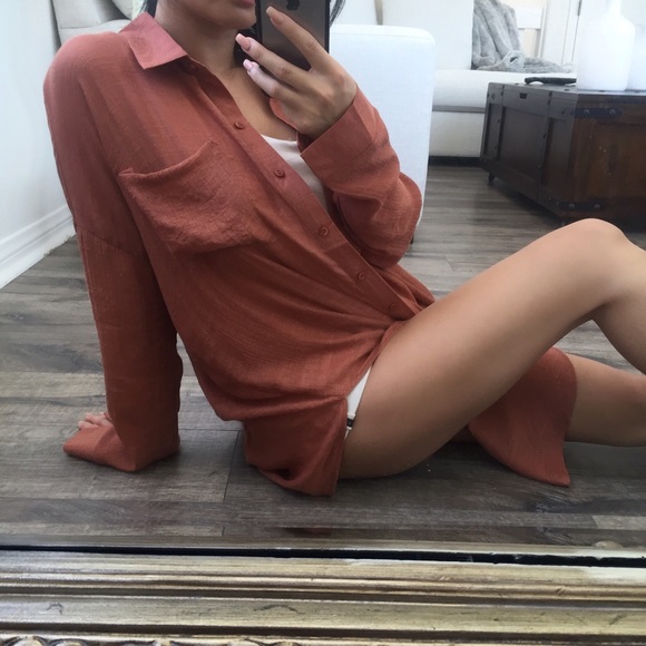 London Rust Button Up - Picture 3 of 4