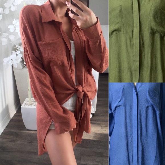 London Rust Button Up - Picture 4 of 4