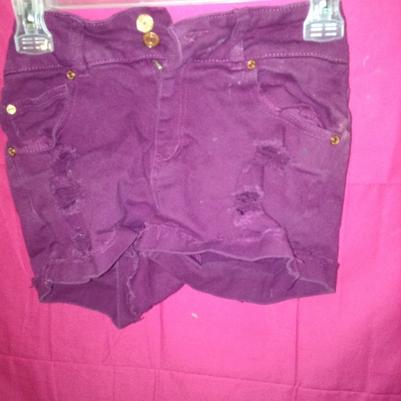 Purple shorts