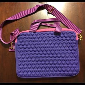 Pink and Purple embossed tablet case/carrier