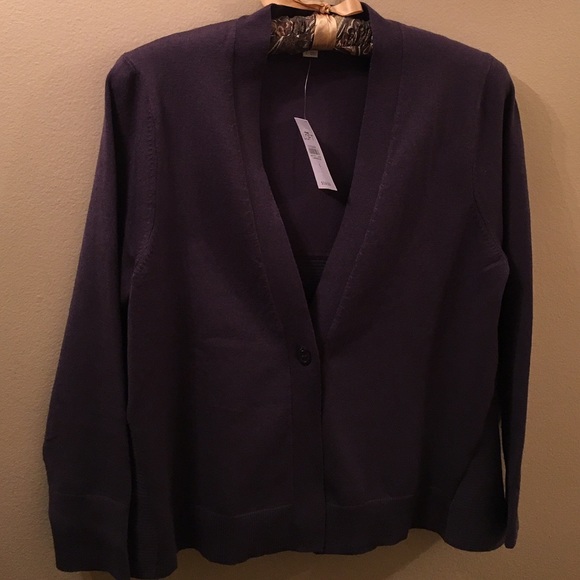 Loft Super Cute One Button Cardigan