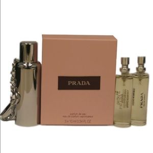NIB Prada Refillable Purse Spray Set